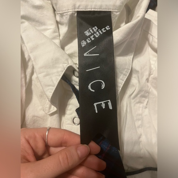 Lip service vice micro mini plaid tie school girl outfit costume medium small - Picture 3 of 3